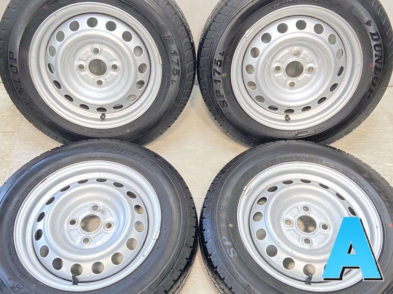 ダンロップ SP 175L 155/80R14 88/86LT /トヨタ純正  5.0J+ 100-4穴 4本