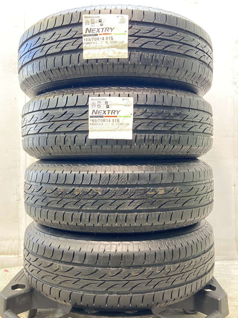 ブリヂストン ネクストリー 165/70R14  /トヨタ純正  5.5J+45 100-4穴 4本