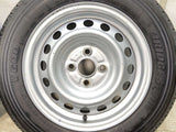 ブリヂストン V600 155/80R14 88/86LT /トヨタ純正 AL 5.0J+ 100-4穴 4本