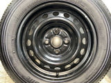 ブリヂストン V600 155/80R14 88/86LT /トヨタ純正 AL 5.0J+ 100-4穴 4本