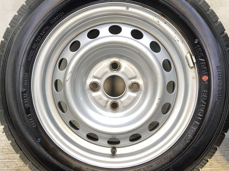 ダンロップ エナセーブ VAN01 155/80R14 88/86LT /トヨタ純正 AL 5.0J+39 100-4穴 4本