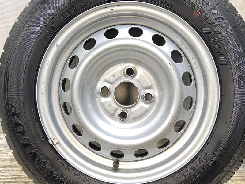 ダンロップ エナセーブ VAN01 155/80R14 88/86LT /トヨタ純正 AL 5.0J+39 100-4穴 4本