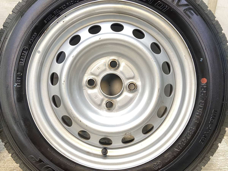 ダンロップ エナセーブ VAN01 155/80R14 88/86LT /トヨタ純正 AL 5.0J+ 100-4穴 4本