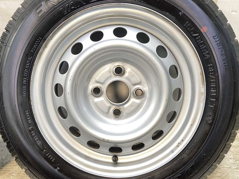 ダンロップ エナセーブ VAN01 155/80R14 88/86LT /トヨタ純正 AL 5.0J+ 100-4穴 4本