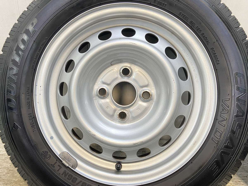 ダンロップ エナセーブ VAN01 155/80R14 88/86LT /トヨタ純正 AL 5.0J+ 100-4穴 4本