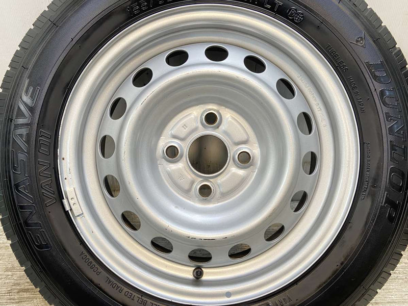 ダンロップ エナセーブ VAN01 155/80R14 88/86LT /トヨタ純正 AL 5.0J+ 100-4穴 4本