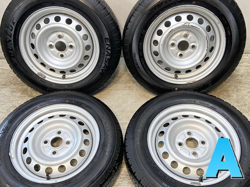 ダンロップ エナセーブ VAN01 155/80R14 88/86LT /トヨタ純正 AL 5.0J+ 100-4穴 4本