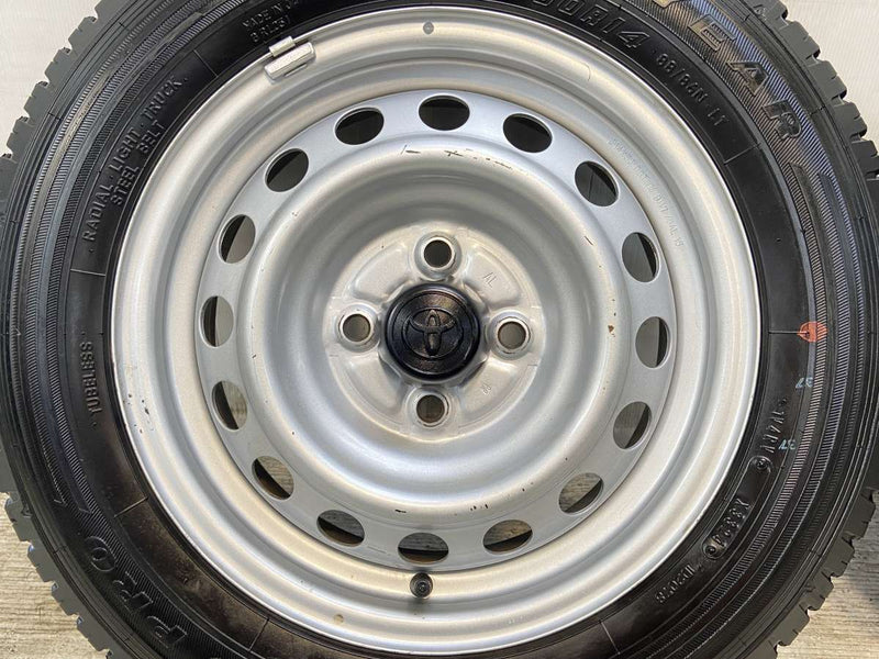 グッドイヤー カーゴプロ 155/80R14 88/86LT /トヨタ純正 AL 5.0J+ 100-4穴 4本