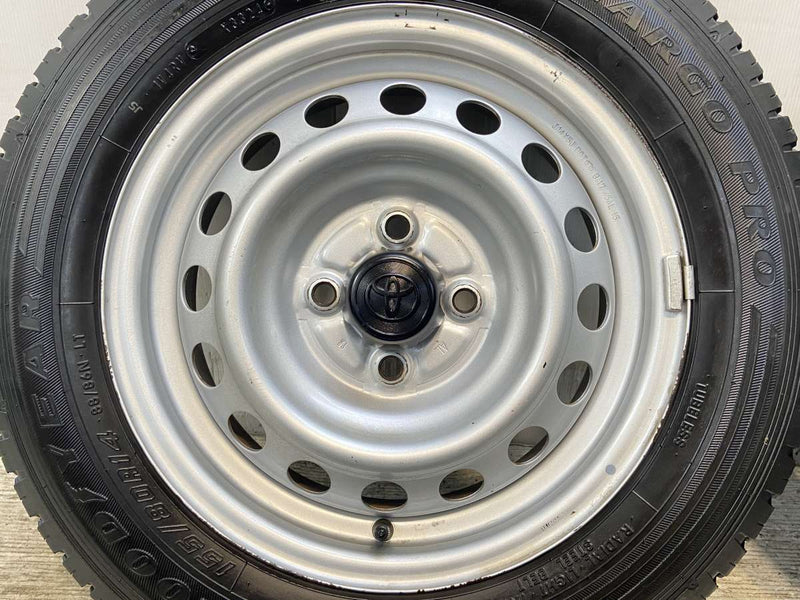 グッドイヤー カーゴプロ 155/80R14 88/86LT /トヨタ純正 AL 5.0J+ 100-4穴 4本