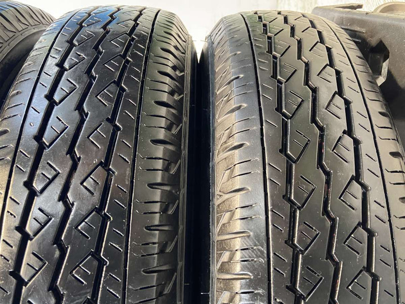 ブリヂストン V600 155/80R14 88/86LT /トヨタ純正 AL 5.0J+ 100-4穴 4本