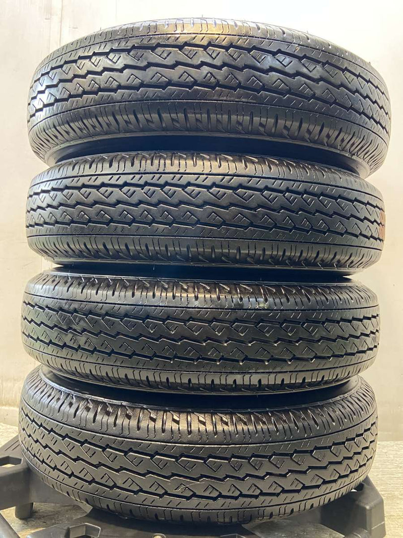 ブリヂストン V600 155/80R14 88/86LT /トヨタ純正 AL 5.0J+ 100-4穴 4本