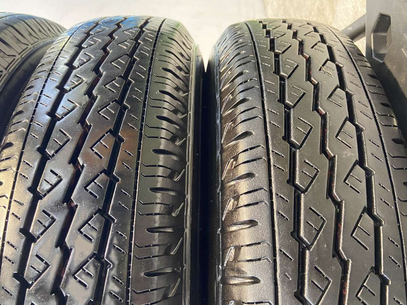 ブリヂストン V600 155/80R14 88/86LT /トヨタ純正 AL 5.0J+ 100-4穴 4本