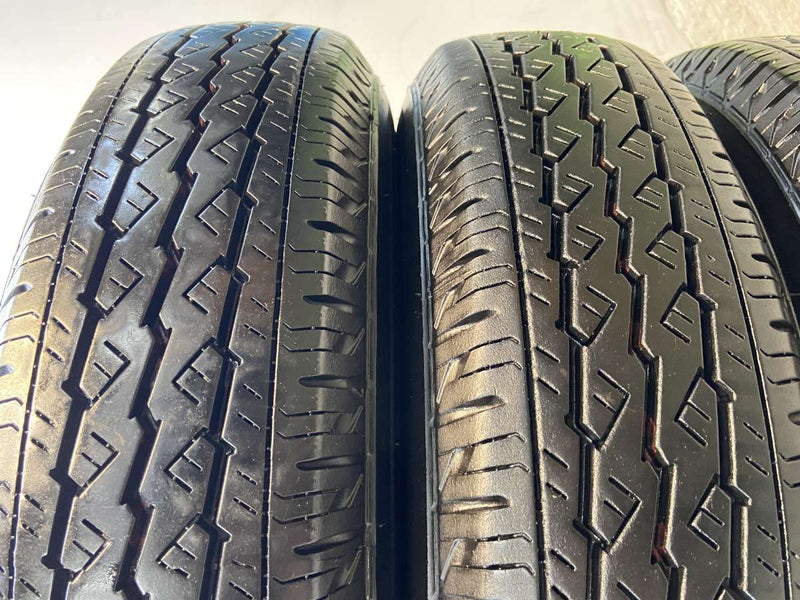 ブリヂストン V600 155/80R14 88/86LT /トヨタ純正 AL 5.0J+ 100-4穴 4本