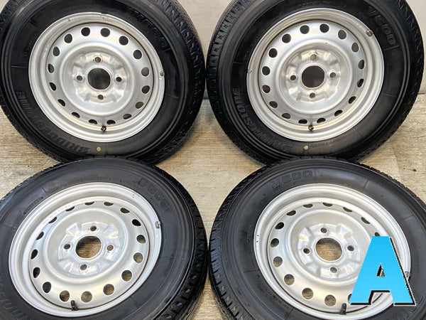 ブリヂストン V600 175R14 8PR /日産純正  5.0J+ 114.3-4穴 4本