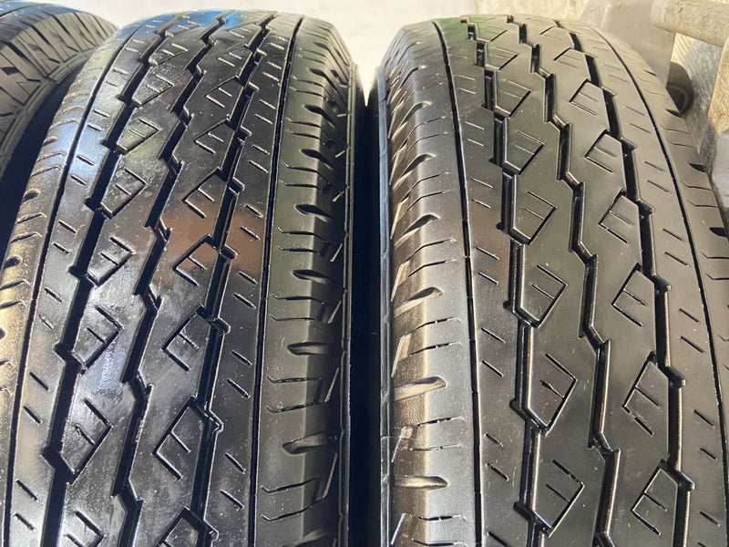 ブリヂストン V600 175R14 8PR /日産純正  5.0J+ 114.3-4穴 4本