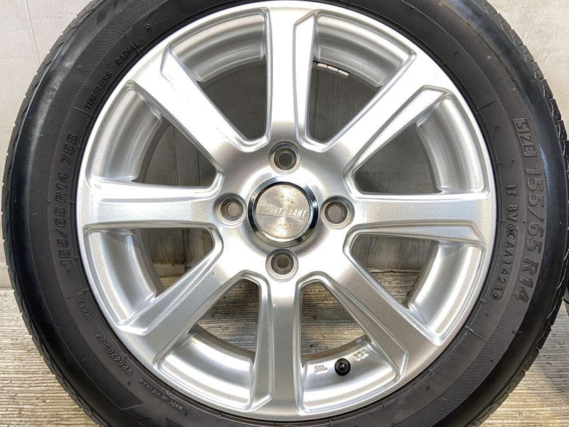 ブリヂストン ネクストリー 155/65R14  /　 SPORT GRAHT 4.5J+45 100-4穴 4本