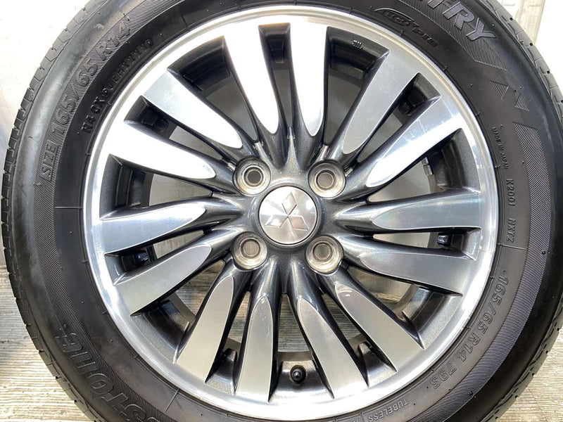 ブリヂストン ネクストリー 165/65R14  /三菱純正  4.5J+45 100-4穴 4本