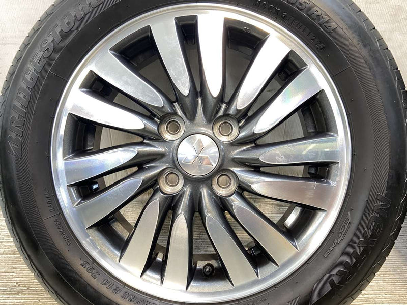 ブリヂストン ネクストリー 165/65R14  /三菱純正  4.5J+45 100-4穴 4本