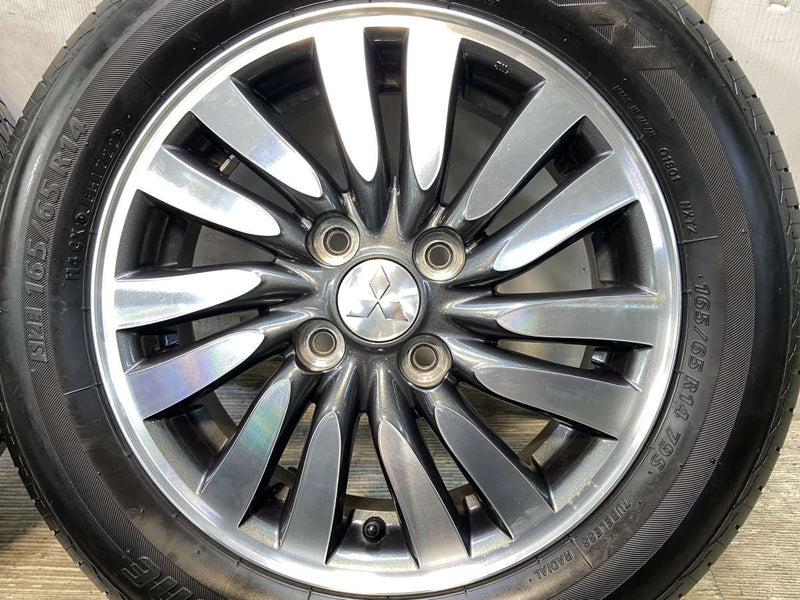 ブリヂストン ネクストリー 165/65R14  /三菱純正  4.5J+45 100-4穴 4本