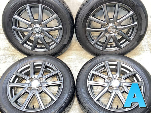 ブリヂストン NEWNO 155/65R14  /　 ユーロ マジック 4.5J+45 100-4穴 4本