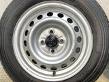 ブリヂストン V600 155/80R14 88/86LT /トヨタ純正 AL 5.0J+39 100-4穴 4本