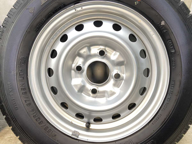 ダンロップ エナセーブ VAN01 165/80R14 97/95LT /日産純正  5.0J+ 114.3-4穴 4本