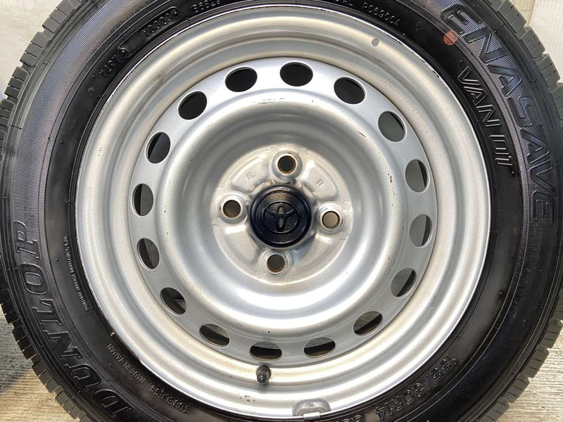 ダンロップ エナセーブ VAN01 155/80R14 88/86LT /トヨタ純正 AL 5.0J+ 100-4穴 4本