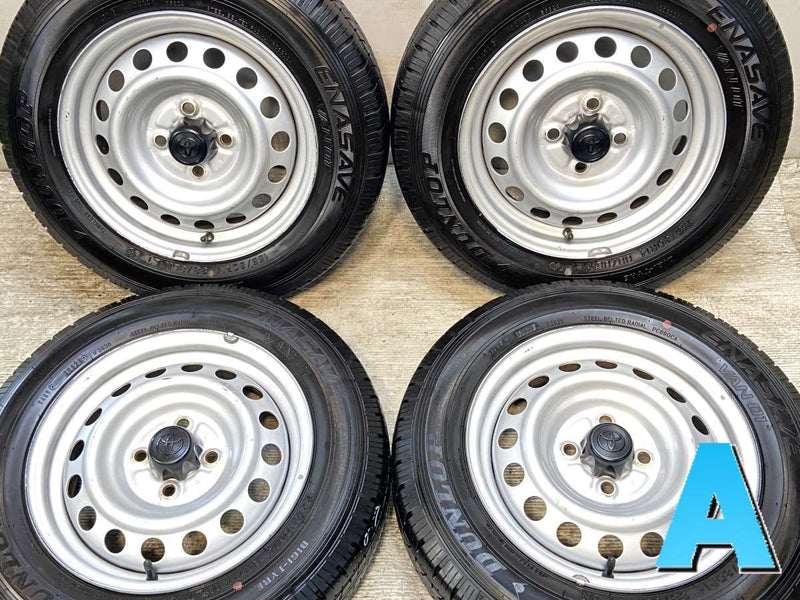 ダンロップ エナセーブ VAN01 155/80R14 88/86LT /トヨタ純正 AL 5.0J+ 100-4穴 4本