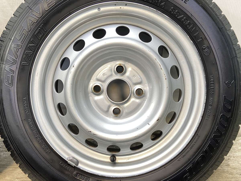 ダンロップ エナセーブ VAN01 155/80R14 88/86LT /トヨタ純正 AL 5.0J+39 100-4穴 4本