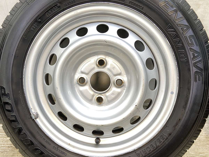 ダンロップ エナセーブ VAN01 155/80R14 88/86LT /トヨタ純正 AL 5.0J+39 100-4穴 4本