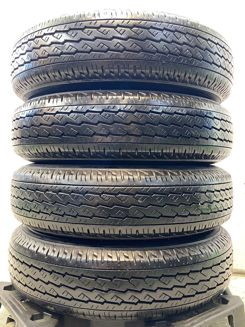 ブリヂストン V600 155/80R14 88/86LT /トヨタ純正 AL 5.0J+39 100-4穴 4本