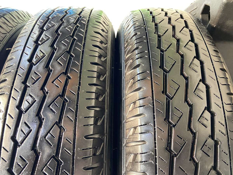 ブリヂストン V600 155/80R14 88/86LT /トヨタ純正 AL 5.0J+39 100-4穴 4本