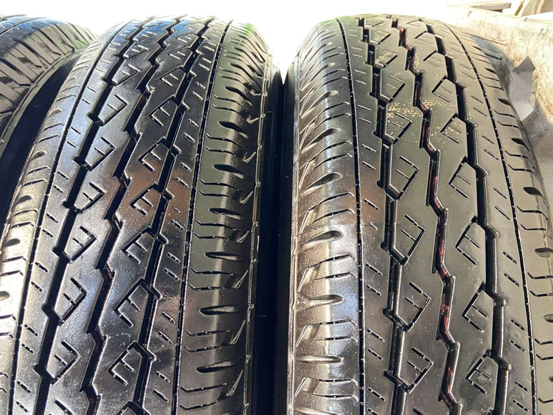 ブリヂストン V600 155/80R14 88/86LT /トヨタ純正 AL 5.0J+39 100-4穴 4本