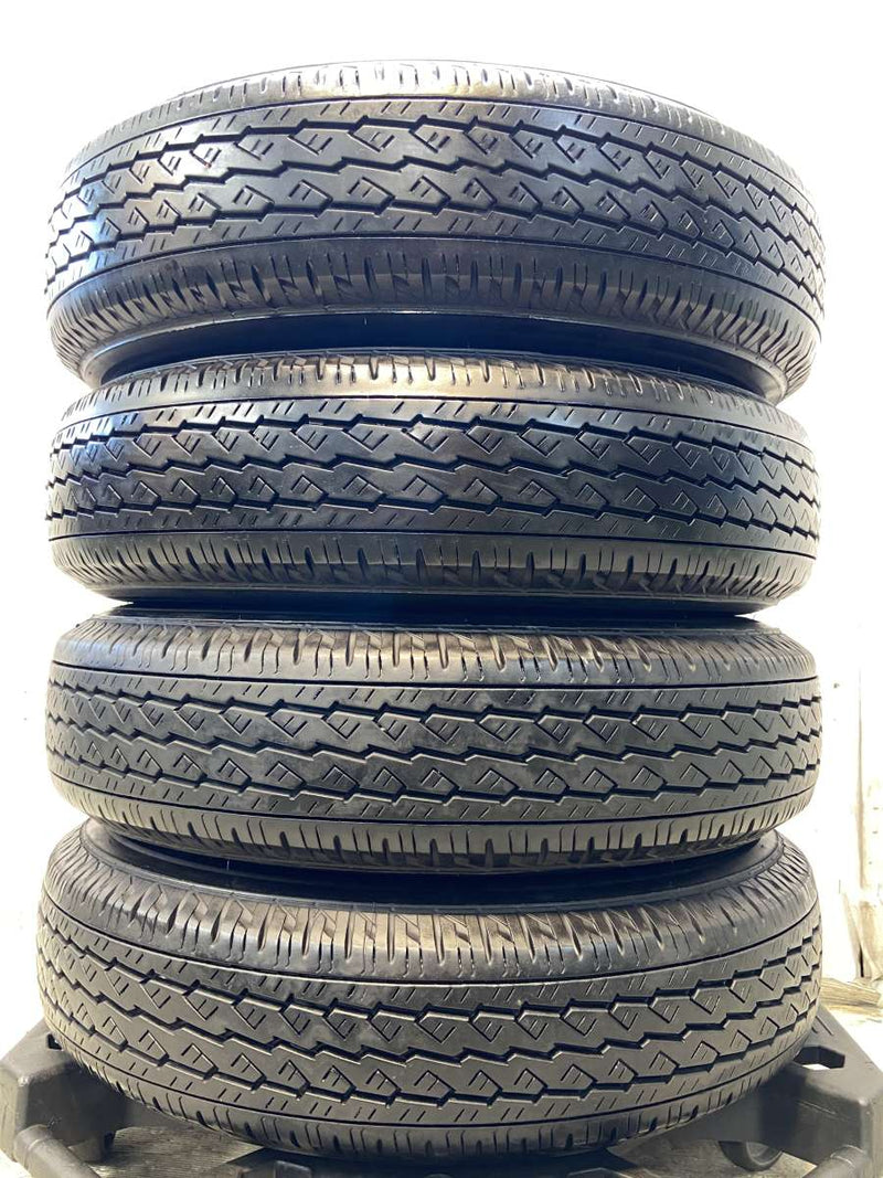 ブリヂストン V600 155/80R14 88/86LT /トヨタ純正 AL 5.0J+39 100-4穴 4本