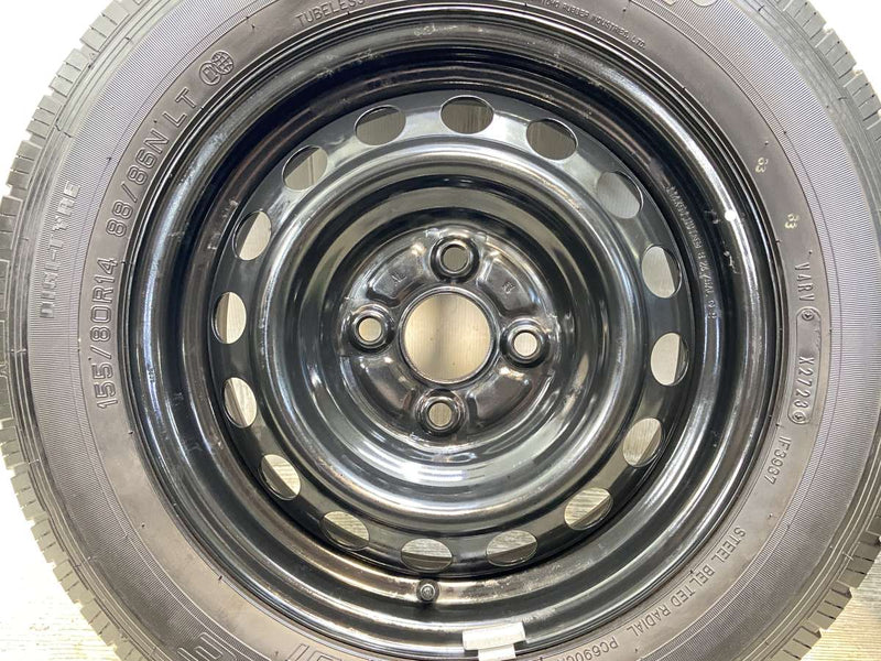 ダンロップ エナセーブ VAN01 155/80R14 88/86LT /トヨタ純正 AL 5.0J+39 100-4穴 4本