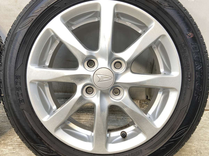 ダンロップ EC202 155/65R14  /ダイハツ純正  4.5J+45 100-4穴 4本