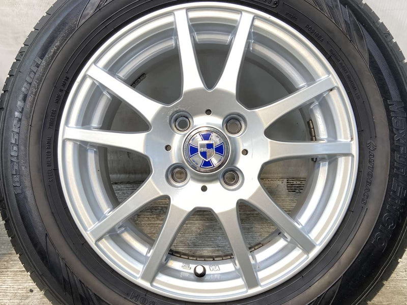 オートバックス マックスラン　エフィシア 185/65R14  /　 G MACH 5.5J+45 100-4穴 4本