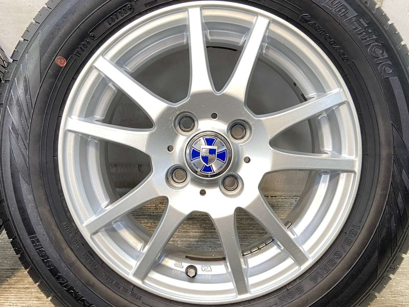 オートバックス マックスラン　エフィシア 185/65R14  /　 G MACH 5.5J+45 100-4穴 4本