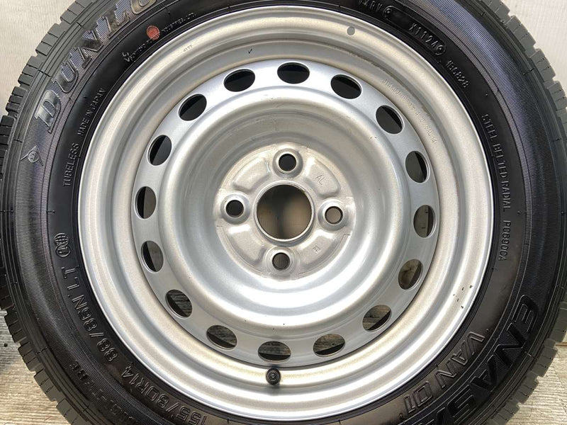 ダンロップ エナセーブ VAN01 155/80R14 88/86LT /トヨタ純正 AL 5.0J+39 100-4穴 4本