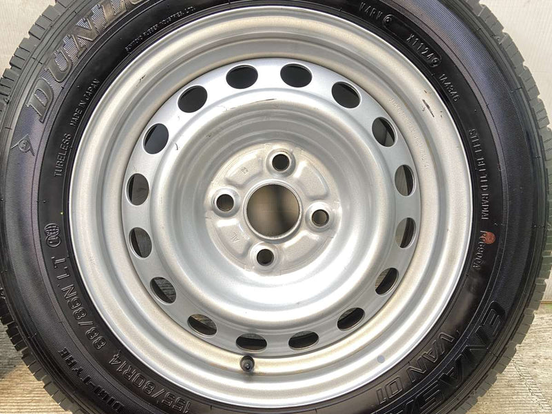 ダンロップ エナセーブ VAN01 155/80R14 88/86LT /トヨタ純正 AL 5.0J+39 100-4穴 4本