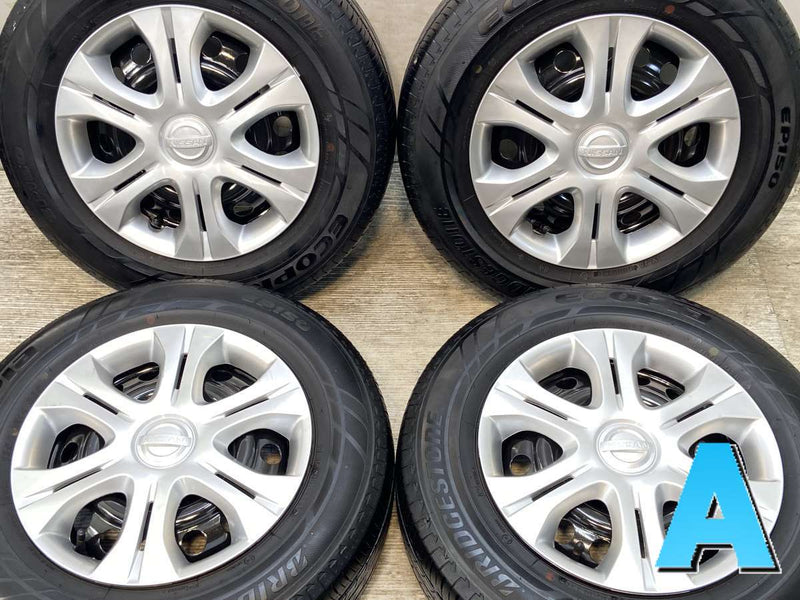 ブリヂストン エコピア EP150 185/70R14  /日産純正  5.5J+ 100-4穴 4本