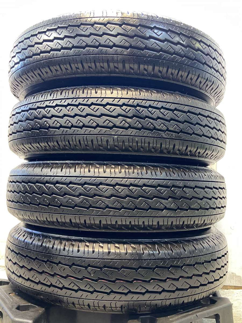 ブリヂストン V600 155/80R14 88/86LT /トヨタ純正 AL 5.0J+39 100-4穴 4本