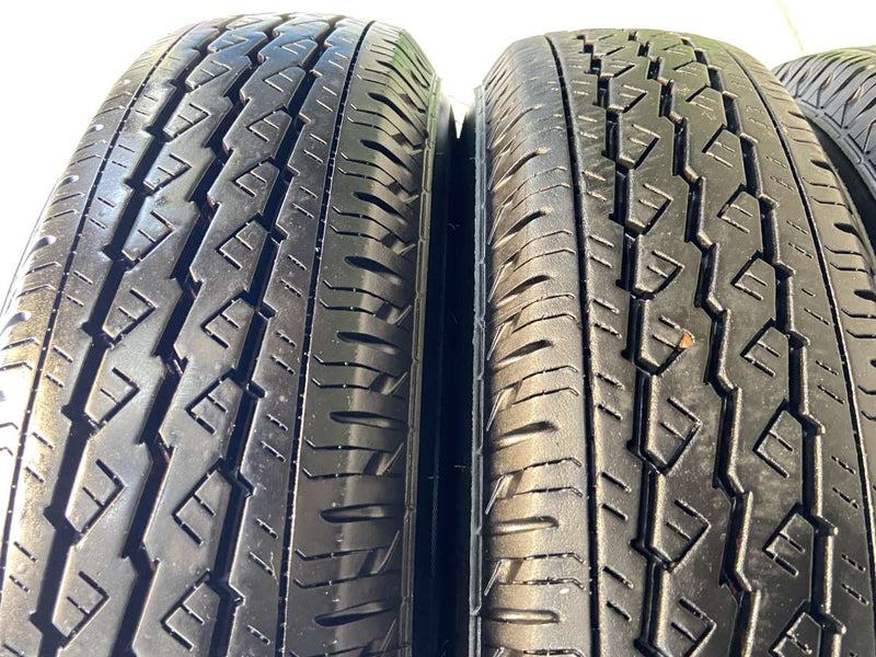 ブリヂストン V600 155/80R14 88/86LT /トヨタ純正 AL 5.0J+39 100-4穴 4本