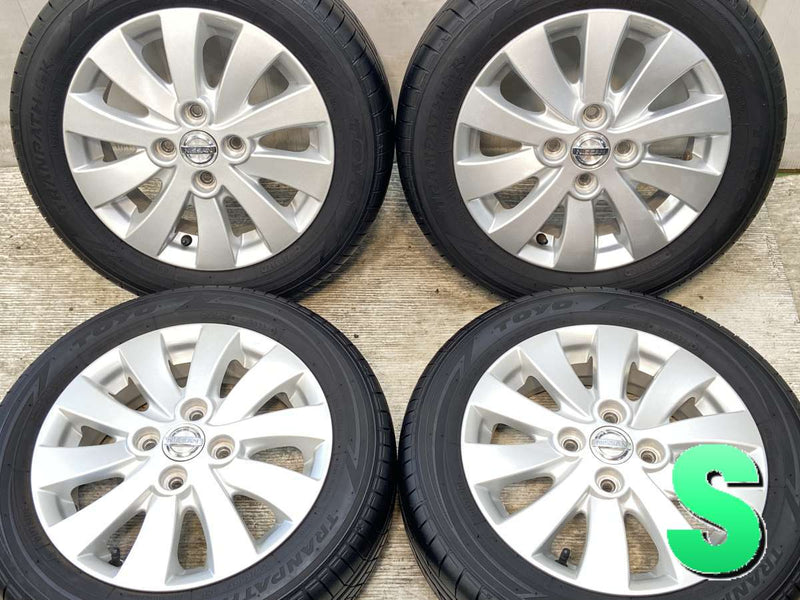 トーヨータイヤ トランパス Luk 155/65R14  /日産純正  4.5J+45 100-4穴 4本