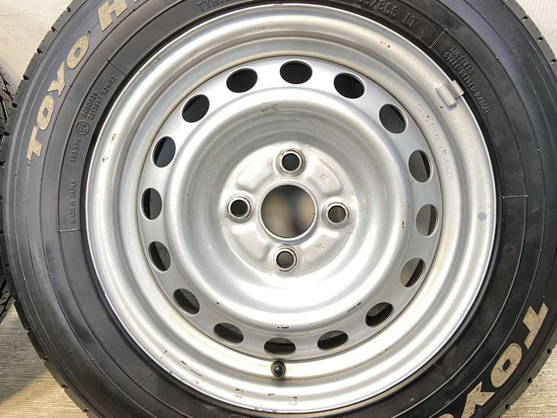 トーヨータイヤ H11 155/80R14 88/86 LT /トヨタ純正 AL 5.0J+39 100-4穴 4本