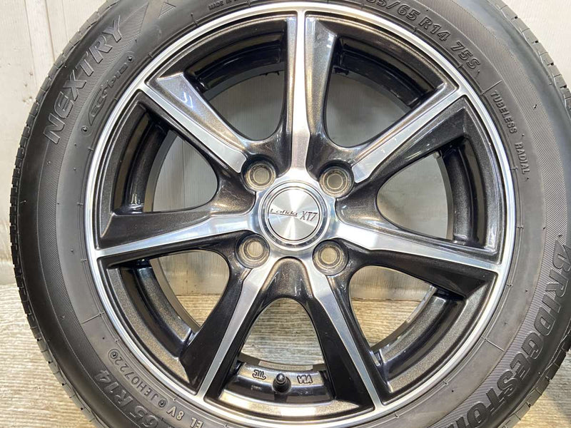 ブリヂストン ネクストリー 155/65R14  /　 LOFIDA XT7 4.5J+45 100-4穴 4本