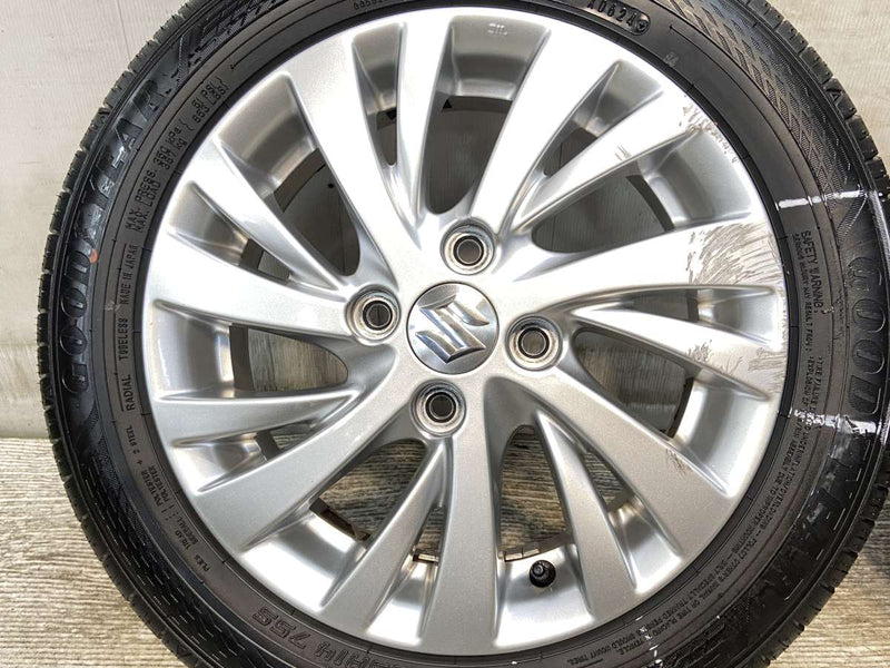 グッドイヤー エフィシェント グリップ ECO EG02 155/65R14  /スズキ純正  4.5J+45 100-4穴 4本