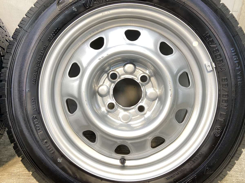 ダンロップ エナセーブ VAN01 155/80R14 88/86LT /　 TOPY M47A 5.0J+ 100-4穴 4本