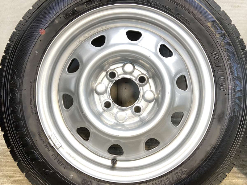 ダンロップ エナセーブ VAN01 155/80R14 88/86LT /　 TOPY M47A 5.0J+ 100-4穴 4本
