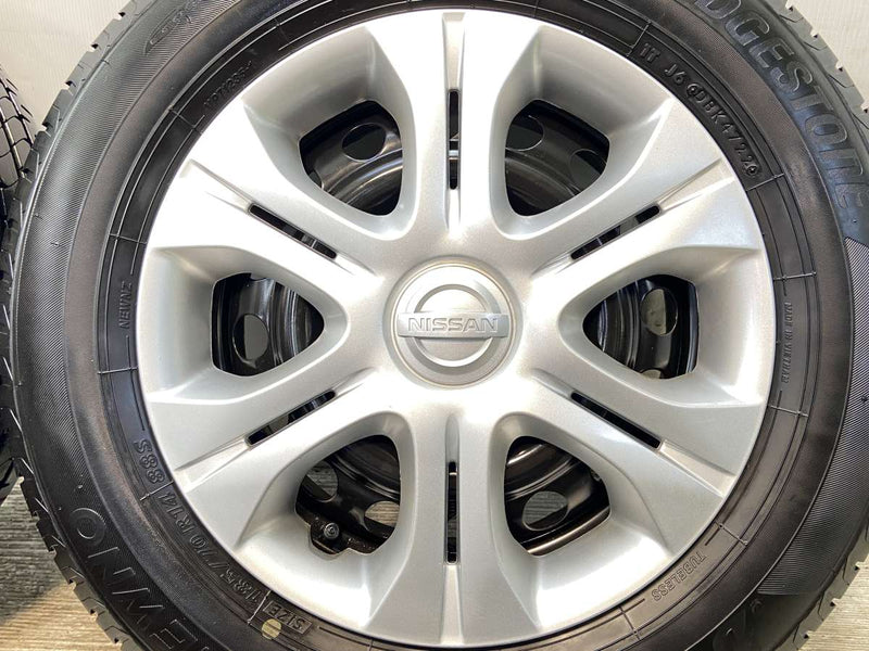 ブリヂストン NEWNO 185/70R14  /日産純正  5.5J+ 100-4穴 4本